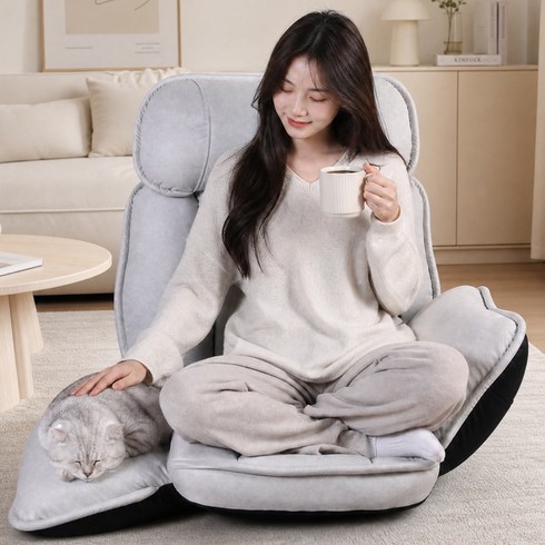 SeekFun 1인용 쇼파 리클라이너 좌식의자 컴퓨터 거실 푹신한 조절가능 대형 소파, 1개, 화이트/White
