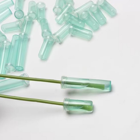 올리브파티 꽃 물주머니 생화 물대롱 워터픽 세트, 7.5cm, 50개