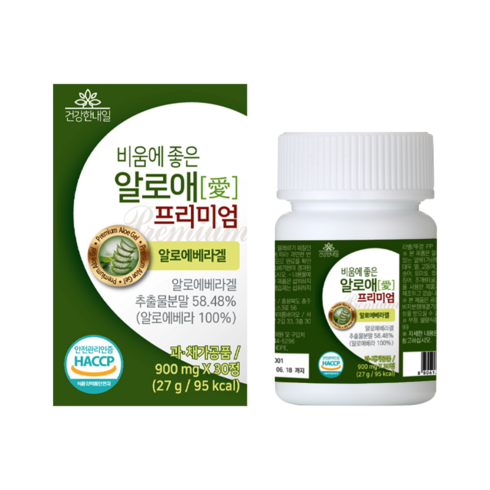 비움에좋은 알로애 알로에 장건강 식이섬유 배변활동, 30정, 1개