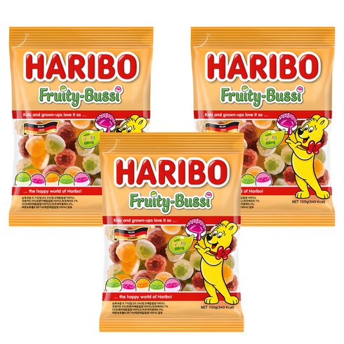 하리보 프리티부시, 100g, 3개