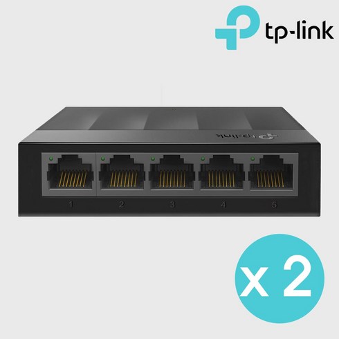 티피링크 기가비트 5포트 데스크탑 스위칭허브, LS1005G, 2개