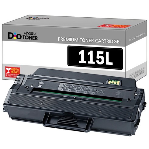 삼성 MLT-D115L 토너 호환 SL-M2870FW SL-M2820DW SL-M2670FN SL-M2620 SL-M2620ND SL-M2670N SLSLM2830D 레이저프린터, 1개, 검정