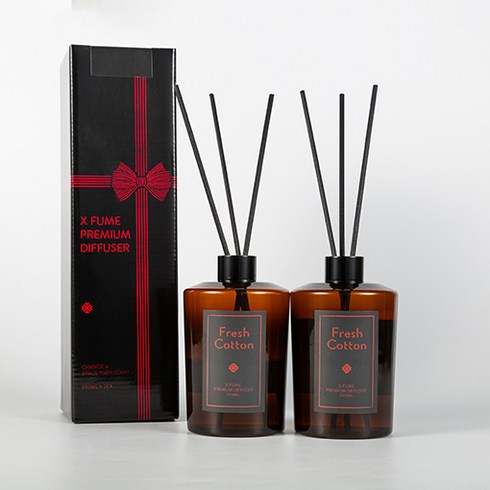 엑스퓸 대용량 실내 디퓨저 백화점 호텔향, 2개, 510ml, 프레쉬코튼