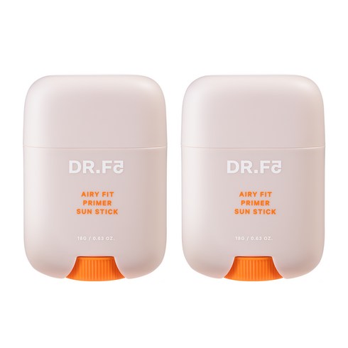 닥터에프파이브 에어리-핏 프라이머 선 스틱 SPF50+/PA++++ 2개 18g+18g, 18g