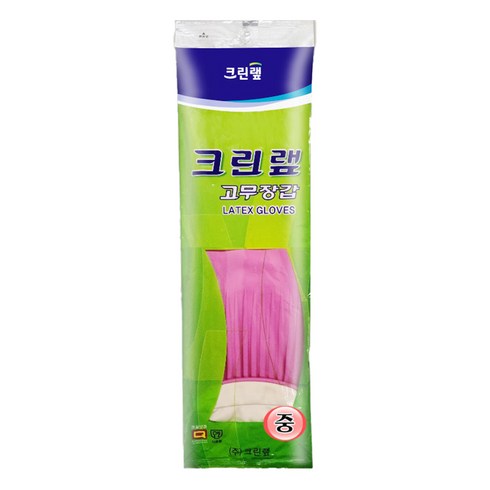 크린랲 고무장갑, 핑크, 중(M), 1개