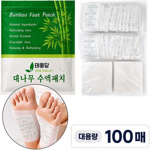 발바닥 패치 발패치 독소 제거 독소패치, 1박스, 100개입