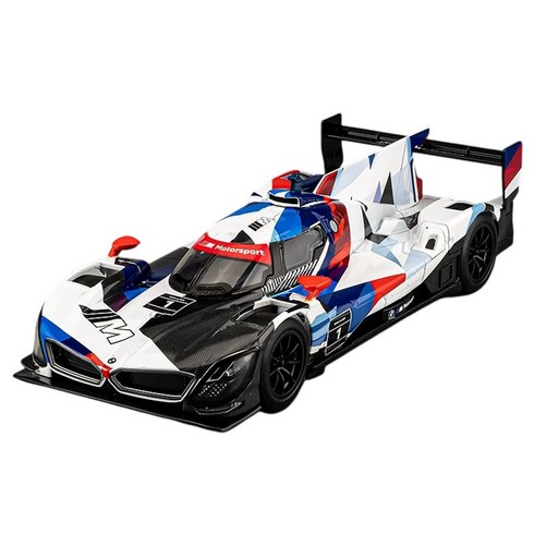 마이카 다이캐스트 합금 1:24 BMW M 하이브리드 V8 모델 레이싱카 자동차 모형 피규어 장식, 1개, 02.블루