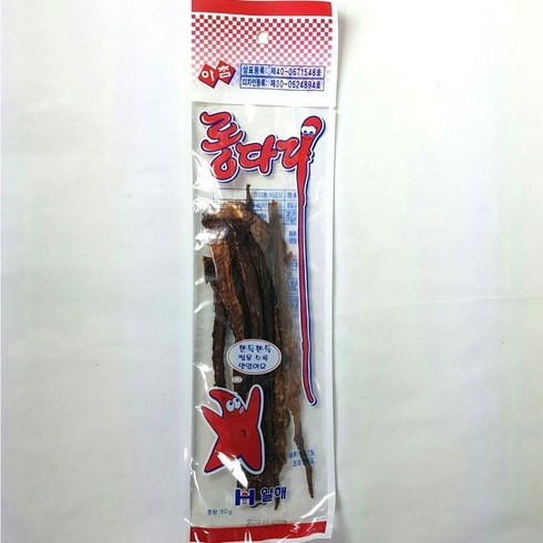일해수산 오징어 롱다리, 3개, 50g