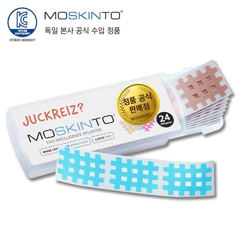 독일 moskinto 모스킨토 썸머패치 24P 컬러믹스 (모스킨토 공식 대리점), 1개, 스킨 12P+핑크 6P+블루 6P
