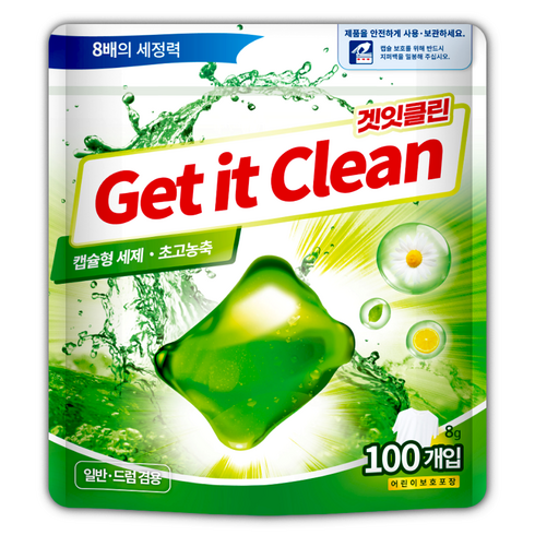 겟잇클린 초고농축 캡슐세제 오리지날, 1개, 100개입