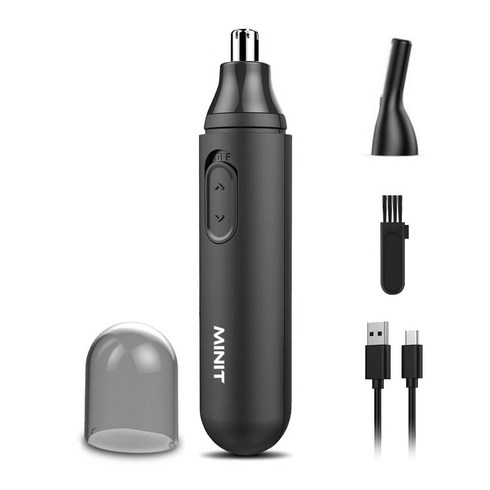 미닛 코털제거기 C타입 충전식, MT3310, 블랙