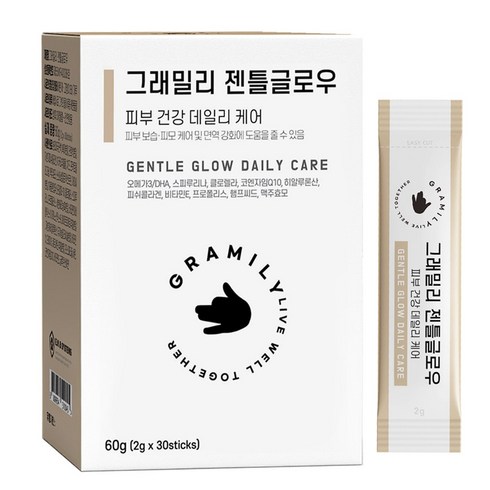 그래밀리 젠틀글로우 강아지 고양이 피부 피모 영양제, 피부/피모, 1개