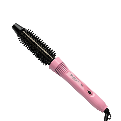 손으로 잡아도 안 뜨거운 국내제조 프리볼트 피닉스 헤어 볼륨 고데기 PN-734, 핑크22mm, 블랙