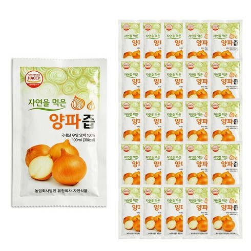 [자연식품] 무안 순수 양파즙 100ml, 100개