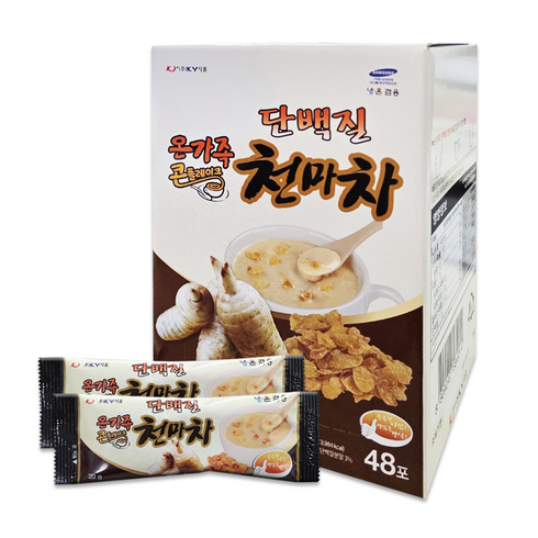 KY식품 온가족 단백질 콘플레이크 천마차 스틱형, 20g, 48개입, 1개