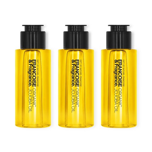프랑스와즈 유기농 호호바오일 비정제, 50ml, 3개