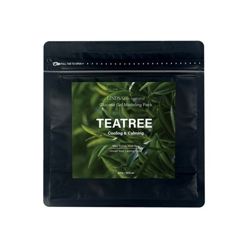 린제이 리네추럴 티트리 모델링팩 지퍼백 400g, 1개, 1개입