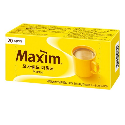 맥심 모카골드 마일드 커피 믹스, 240g, 20개입, 1개