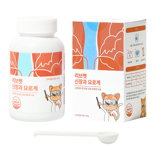 리브펫 신장과요로계 강아지 고양이 영양제 분말형, 1개, 유리너리+결석
