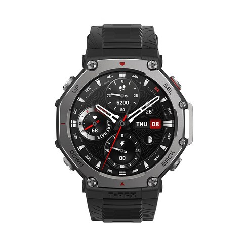 어메이즈핏 스마트워치 T-REX 3, Onyx, 48mm, GPS + 블루투스