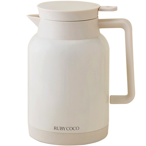 루비코코 에센셜 스텐 보온 보냉 병 물병 주전자, 1개, 1.5L, 크림