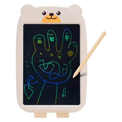 아띠래빗 LCD 곰돌이 태블릿 드로잉패드, LCDPAD_01, 베이지