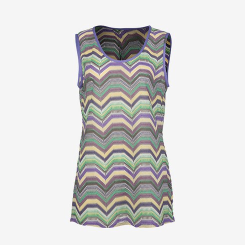 레노마수영복 여성 비치 칸쿤 니트 슬리브리스 TOP (RN-OS19307K)