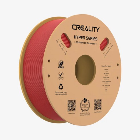 손도리 크리얼리티 Creality 고속 프린팅 Hyper PLA 3D 프린터 필라멘트 1KG, 레드