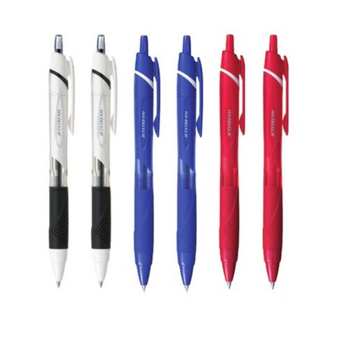 제트스트림 유니 유성펜 0.5mm SXN-150-05 2종 x 3p 세트, 블랙, 레드, 블루, 1세트