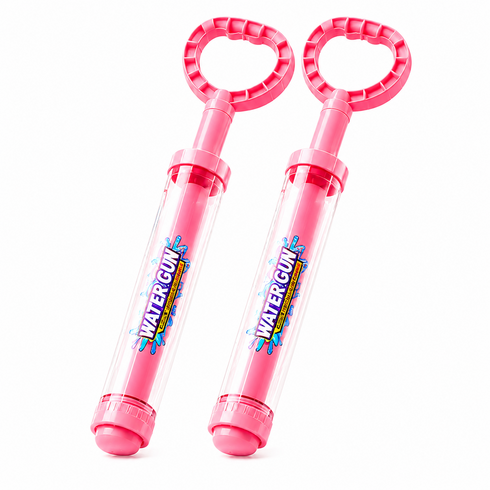 루몬 회오리 분수 주사기 물총 2개 1+1, 1세트, 핑크