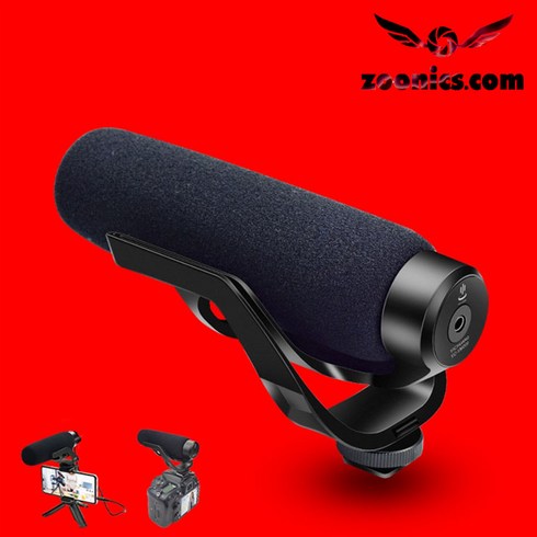 카메라 오디오 녹화 마이크, ZNS-VM200, 1개