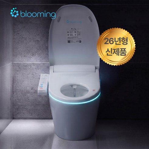 최신출시 블루밍 완전직수 방수비데 NB-2163X 조작부 IPX7등급 스파좌욕기능 360도 노즐안심세척 필터필요없는 항균시트, 단순배송상품