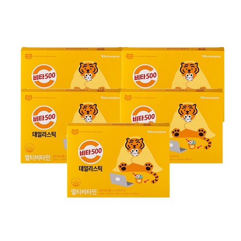 비타500 광동제약 데일리스틱 30p, 60g, 5개