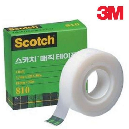 스카치 매직테이프 810R 리필 18mm x 15m, 15개