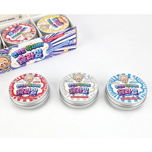 반짝펄 오로라 박사퍼티 슬라임 유리슬라, 3개, 50g, 레드1P+퓨어1P+블루1P