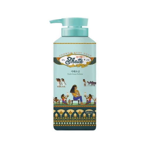 샤워때비누 사해소금 바디워시, 900ml, 4개