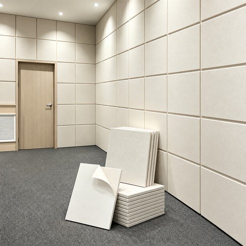 WHH 소음방지 단열 접착식 고밀도 문소음방지 차음시트 벽지 방음재 현관문 흡음재, 12개, 베이지