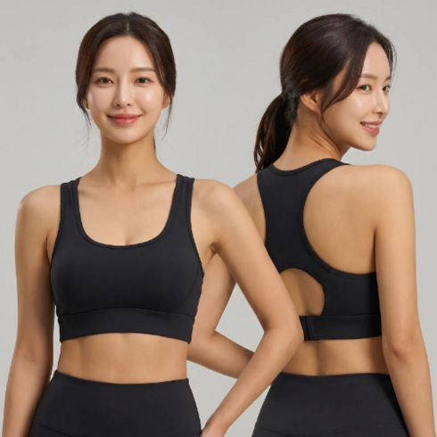 벨릿 흔들림제로 고탄력스판 노와이어 심리스 운동용 러닝 스포츠브라