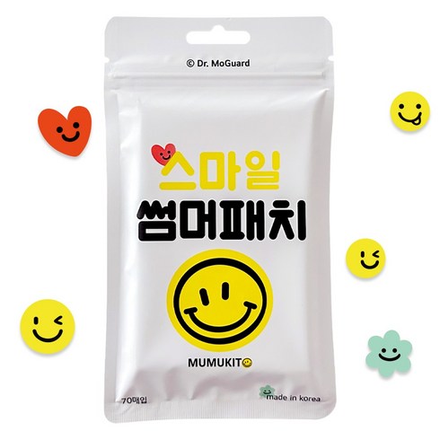 무무키토 스마일 썸머패치 날벌레 패치 70매, 70매입, 1개, 혼합