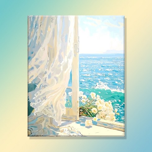 votgl diy페인팅 피포페인팅 명화그리기 그림그리기유화그리기세트40 x 50cm, 001말