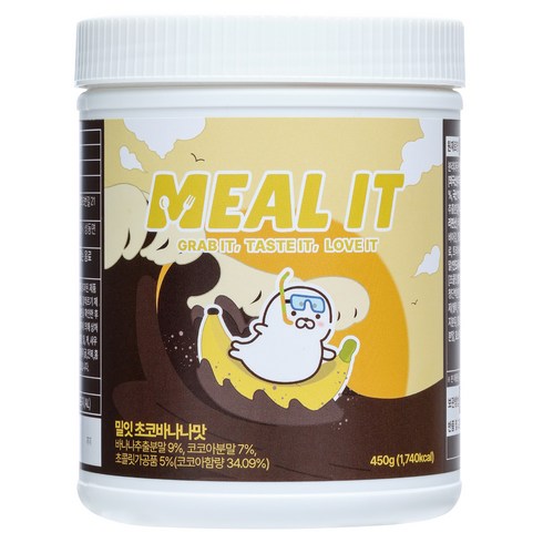 밀잇 식사대용 단백질 쉐이크 초코바나나, 450g, 2개