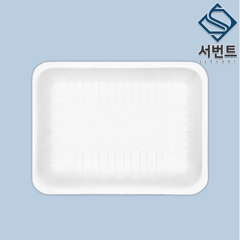 서번트 PSP 발포 트레이 18호 스티로폼 용기 떡 정육 생선 야채 포장용기, 1박스, 1000개
