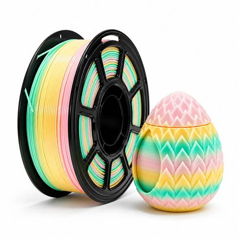 마카롱 파스텔 컬러 PLA 필라멘트 1.75mm 1kg FDM 3D프린터 호환 소재, 무지개 색상/Rainbow color, 마카롱 컬러 PLA