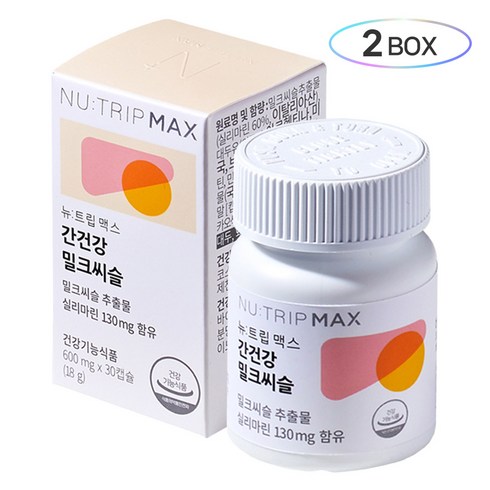 뉴트립 간건강 밀크씨슬 600 mg, 30정, 2개