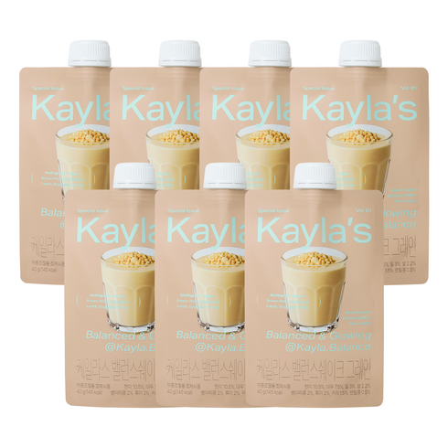 케일라스 Kaylas 밸런스쉐이크 식사대용 한끼 단백질 쉐이크 보충제 그레인, 7개, 40g