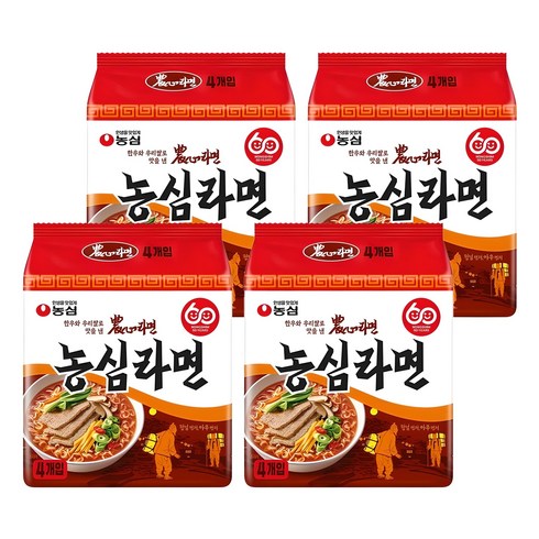 농심 라면 124g, 16개