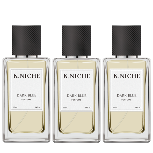 케이니치 다크블루 남자 여자 향수 오드퍼퓸, 3개, 100ml