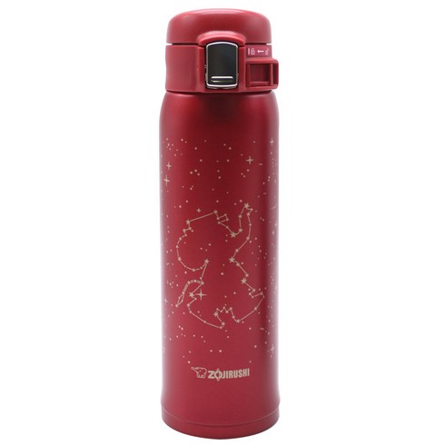 조지루시 초경량 보온보냉 원터치 팬시 텀블러 SM-SS48C 코끼리, 레드(RZ), 480ml