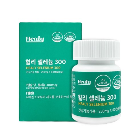 힐리 무기 셀레늄300 요오드없는 셀레늄 셀렌 영양제, 60정, 1개