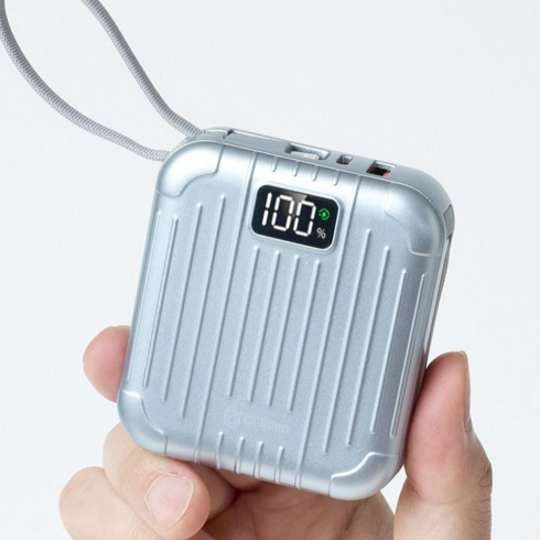 오지렌 고속충전 초경량 보조배터리 10000mAh, 실버